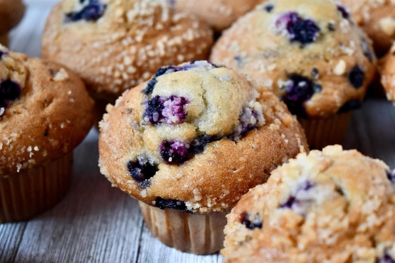 Muffins de arándanos