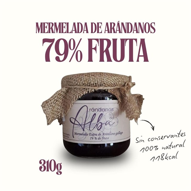 Mermelada Extra de Arándano gallego (310 g) - ¡Envío GRATIS!-Pedido mínimo 4 botes